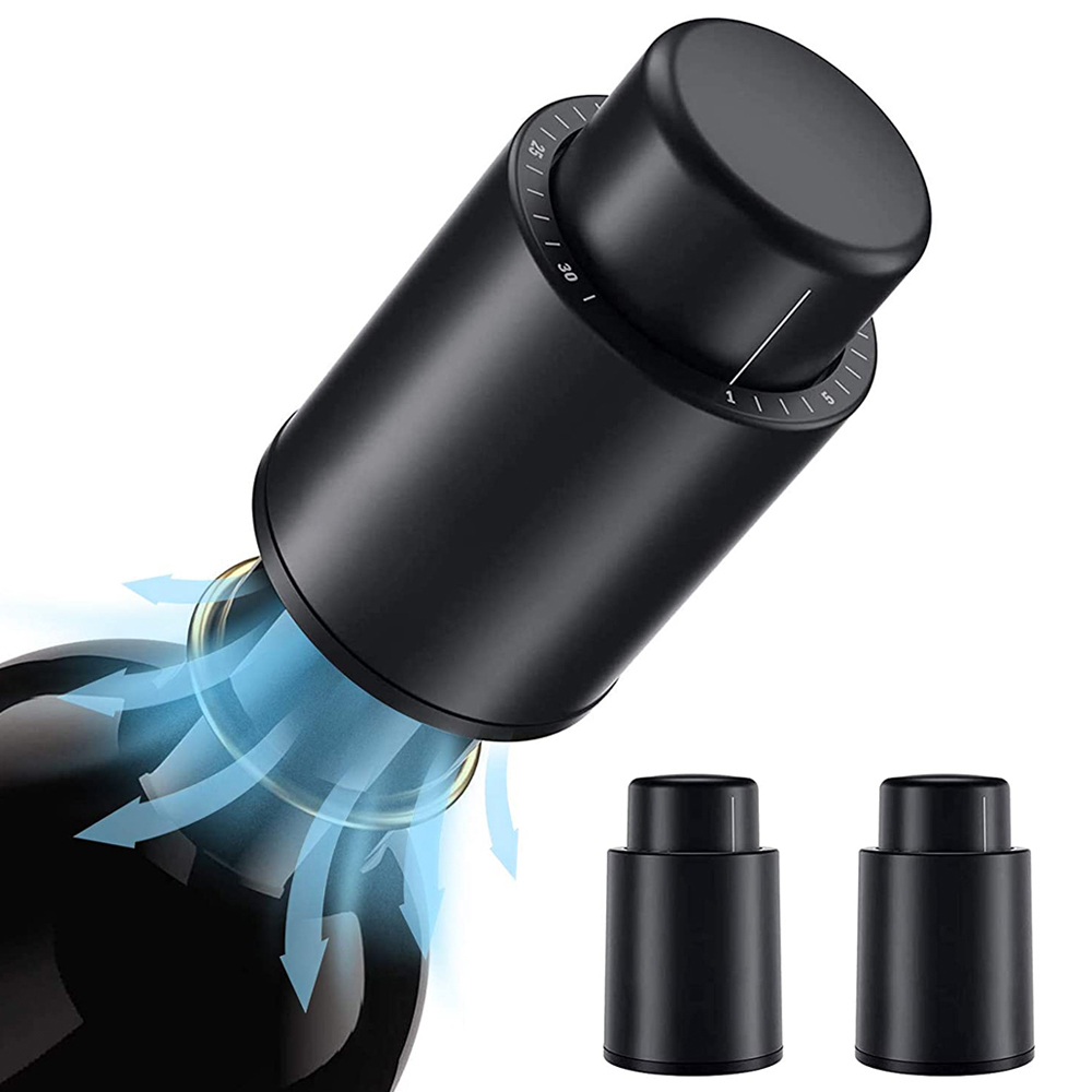 Wine Preservation Pump - 진공 와인 병 마개 봉인 된