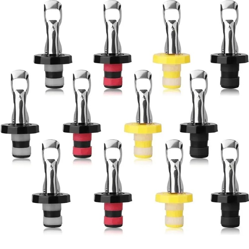 1/12PCS 진공 병 마개 실리콘 와인 병 마개 수동 - Wine Preservation Pump 리뷰 및 가격