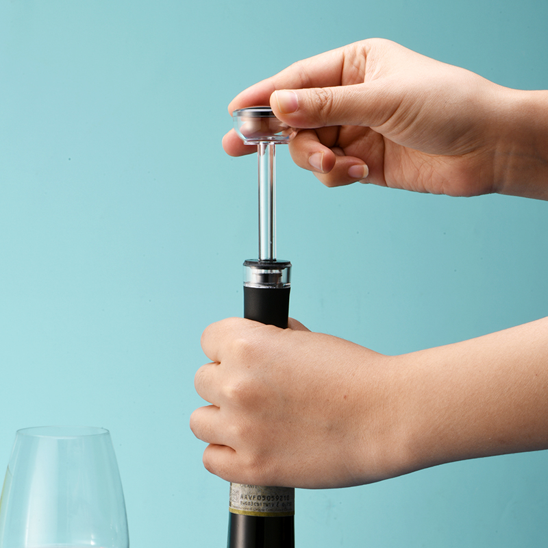 5PC 블랙 진공 펌프 재사용 가능한 병 뚜껑 스토퍼  - Wine Preservation Pump 리뷰 및 가격