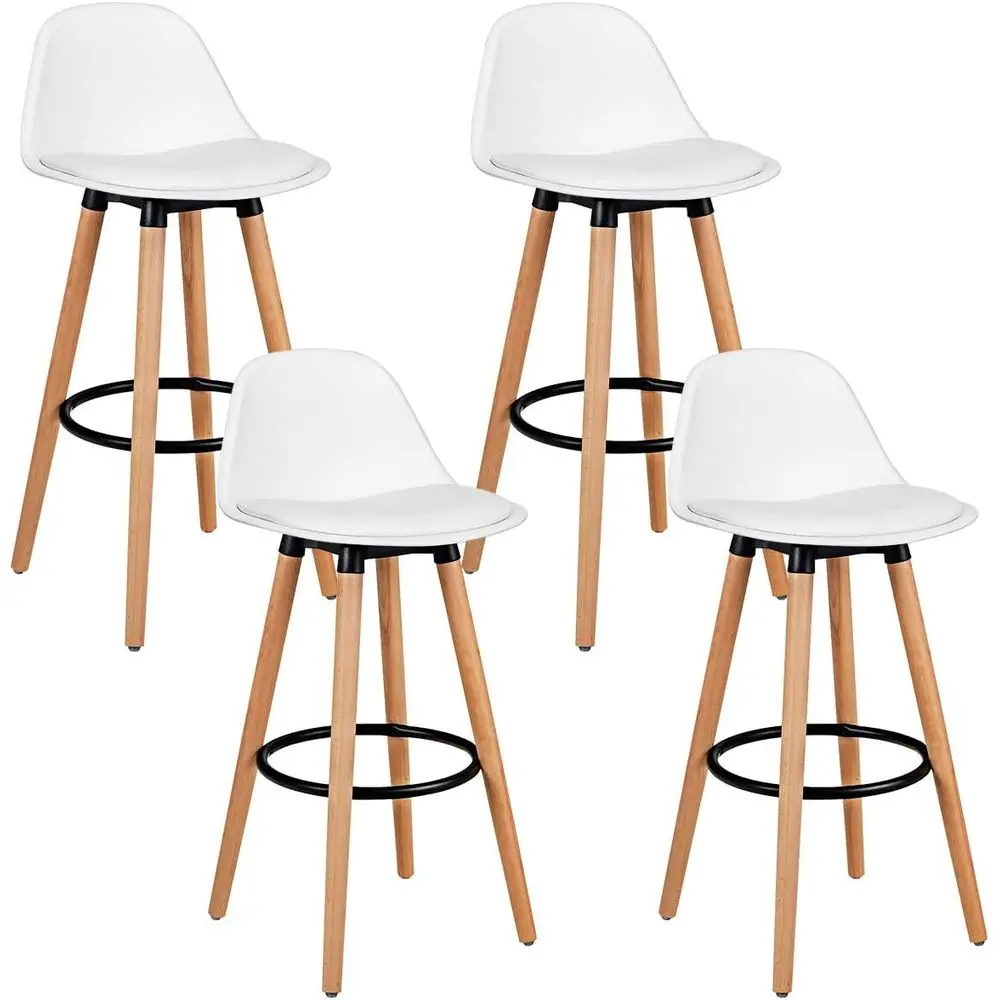PU 가죽 시트가 있는 바 스툴 4개 세트, 높이 조절 - Home Bar Stools 리뷰 및 가격