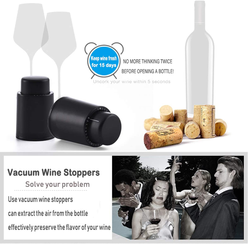 진공 와인 병 마개 봉인 된 저장 진공 메모리 와인 마 - Wine Preservation Pump 리뷰 및 가격