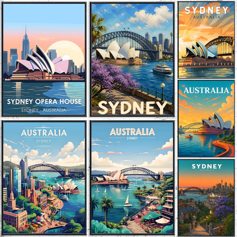 아트 시드니 여행 아트 포스터 자가 접착 방수 벽 스티 - Home Bar Sydney 리뷰 및 가격