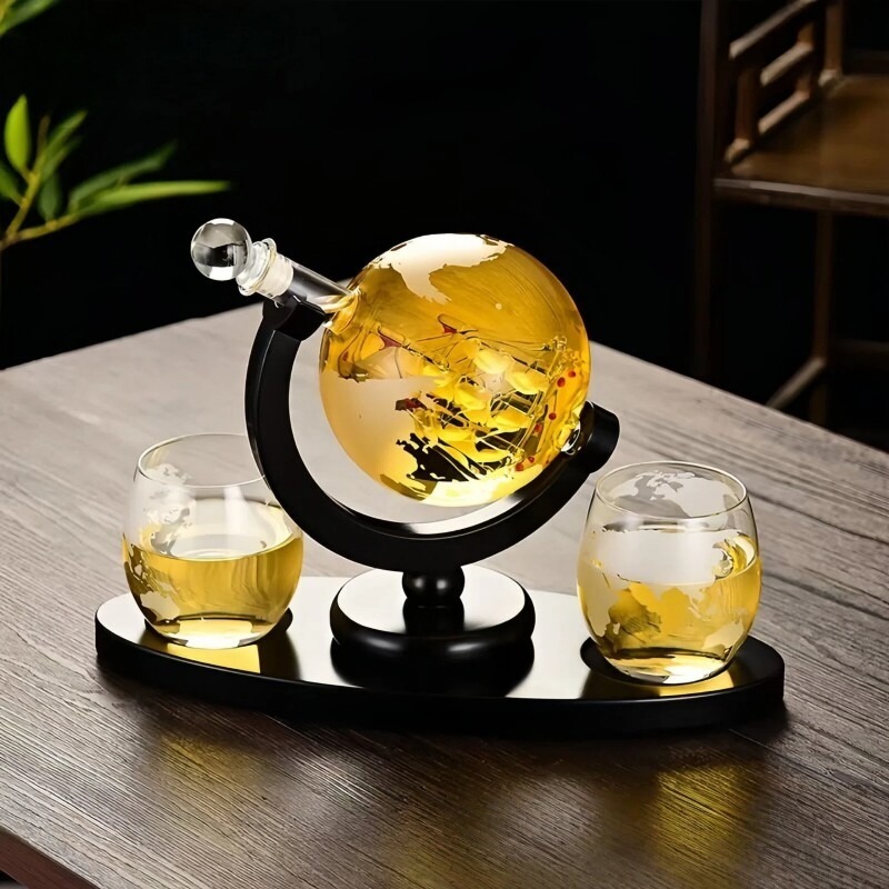 장식용 지구본 와인 디캔터 세트, 가정용 바 선물용 유 - Home Bar Set 리뷰 및 가격
